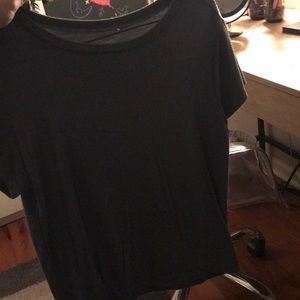 American eagle “soft and sexy” teal ribbed t shirt